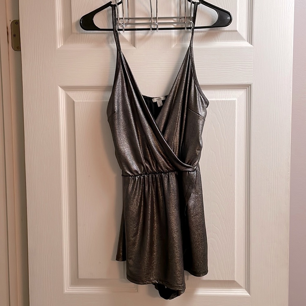 Urban Outfitters Metallic Romper